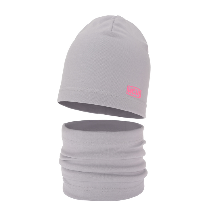 Pige efterår/forår sæt, grå, bomuld, Friza