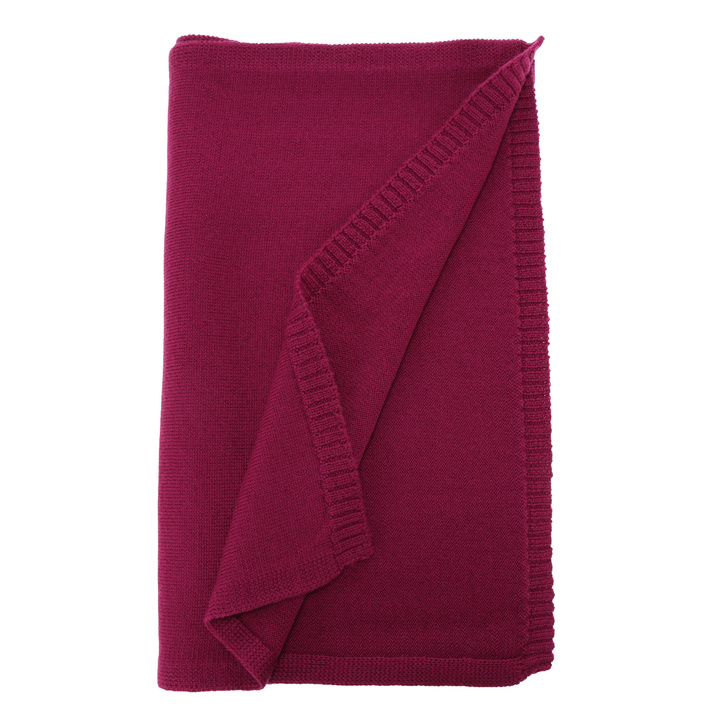 Dame vintertørklæde, amarantowy, 100% Merino Uld, Elonia