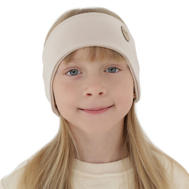 Pandebånd til efterår, forår til piger, beige Maranta