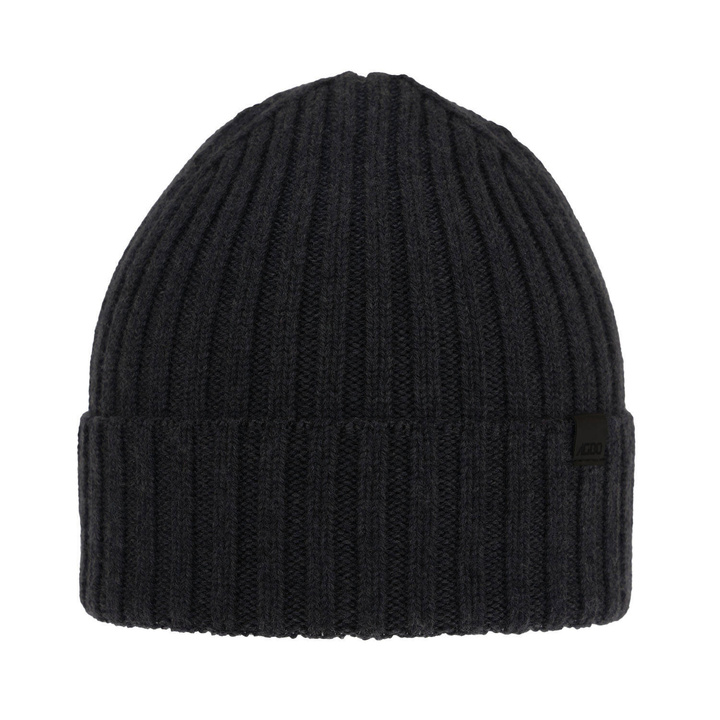 Herre vinterhue, mørkegrå, med merinould, Nathan