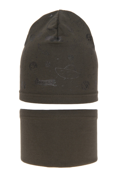 Dreng efterår/forår sæt, khaki, bomuld, Kosmos