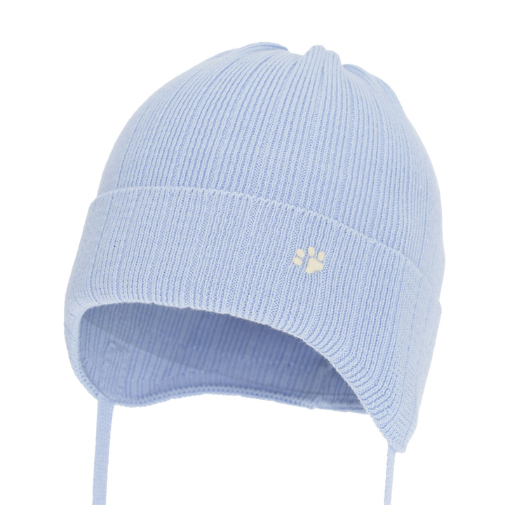 Dreng efterår/forår hue, blå, 100% bomuld, Banff