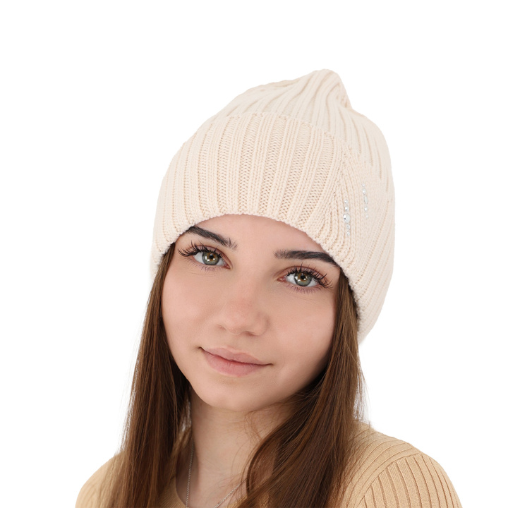 Dame vinterhue, vinter, rosa, med merinould, Ariga