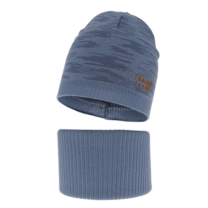 Dreng efterår/forår sæt, med bomuld, blå, Carter