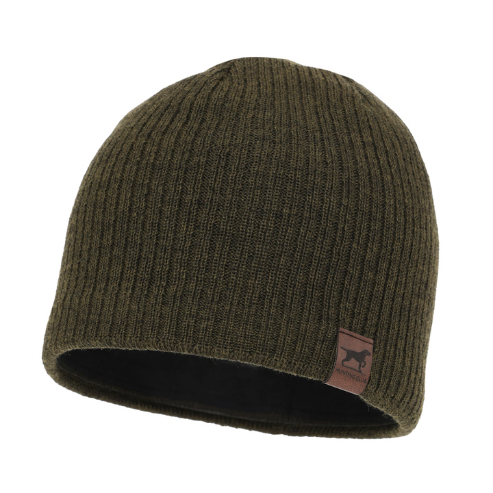 Herre vinterhue, grøn, med merinould, Bird