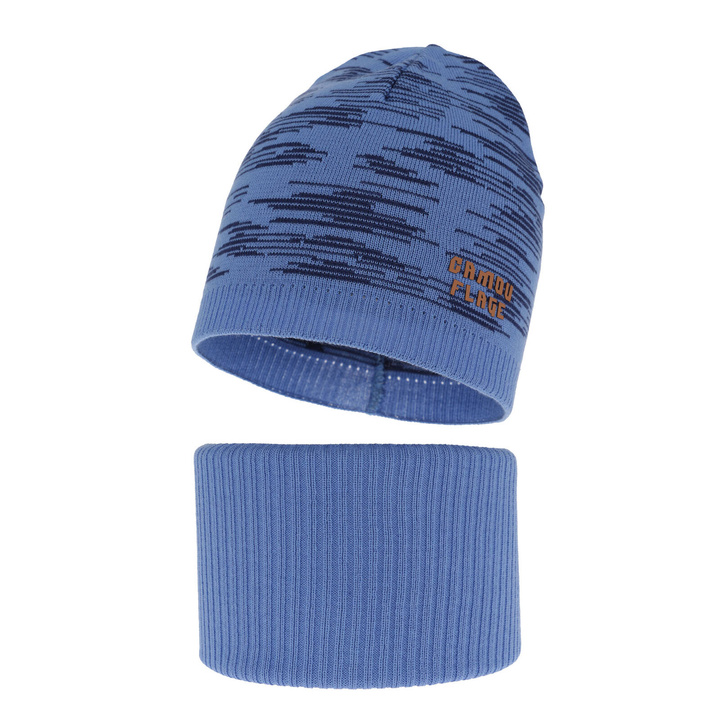 Dreng efterår/forår sæt, med bomuld, blå, Carter