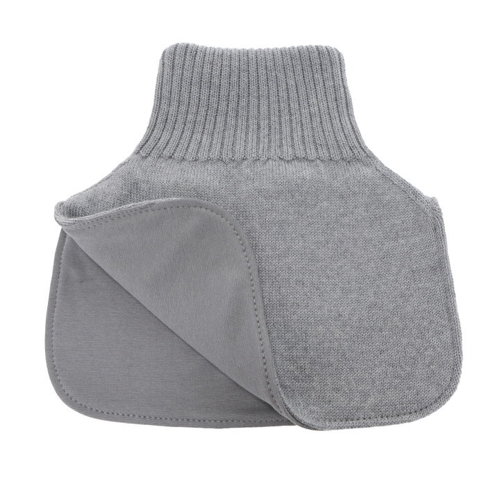 Dreng vinter halsedisse, 100% Merino Uld, foret med bomuld, grå, Tiket