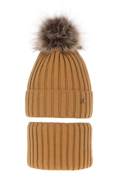 Pige vintersæt, camel, Wilma