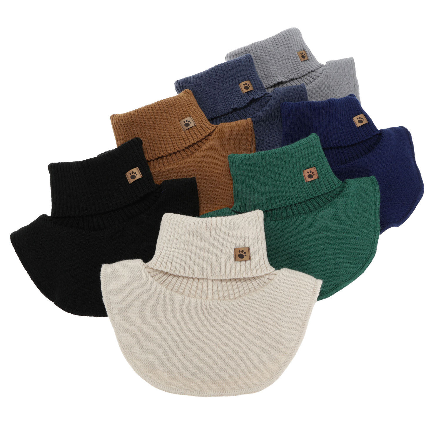 Dreng halsedisse, vinter, beige, med foer, Lamor