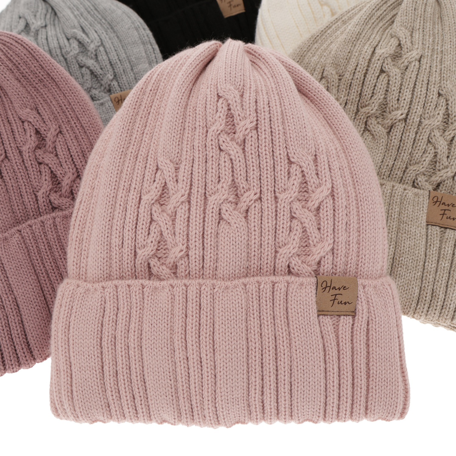 Pige vintersæt: hue og halsvarmer, beige, Rema