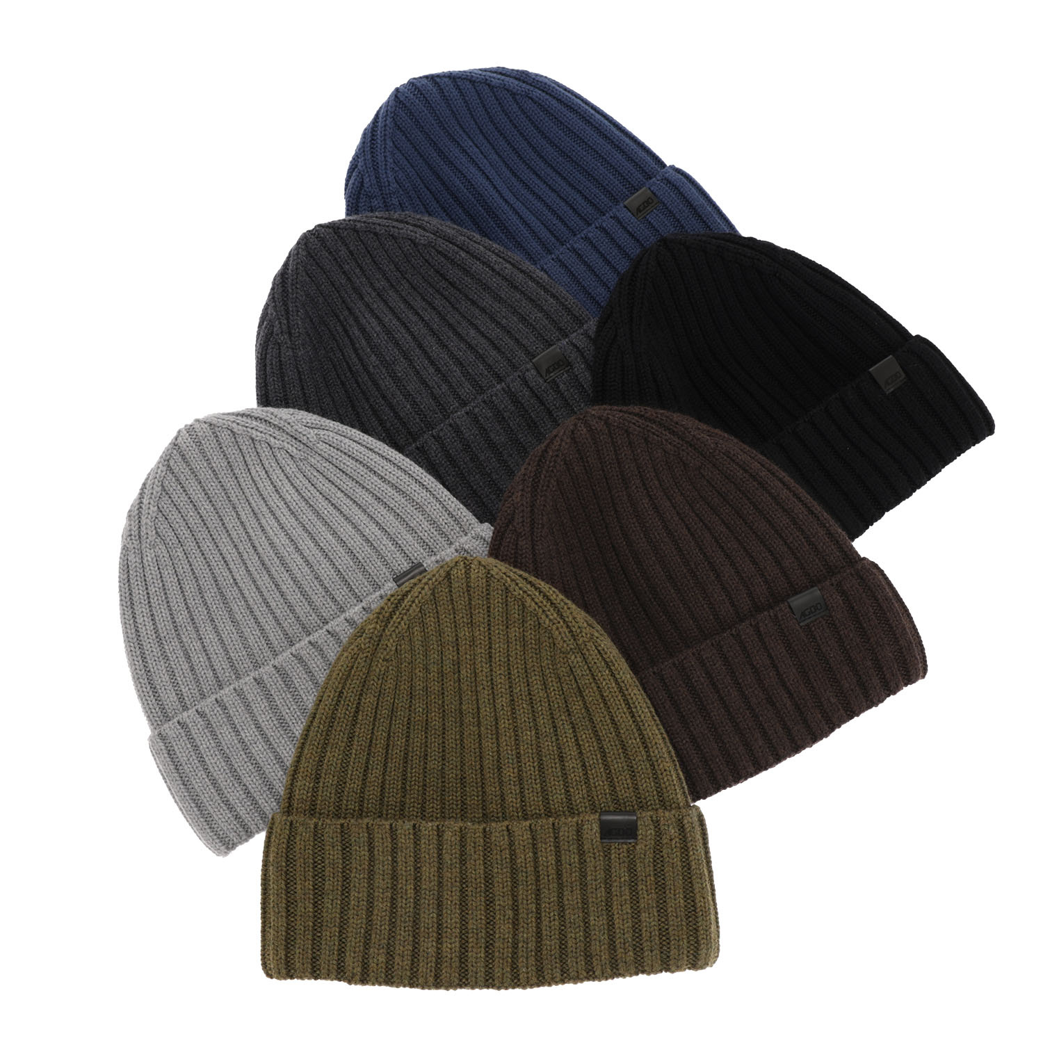 Herre vinterhue, sort, med 100% Merino Uld, Nathan