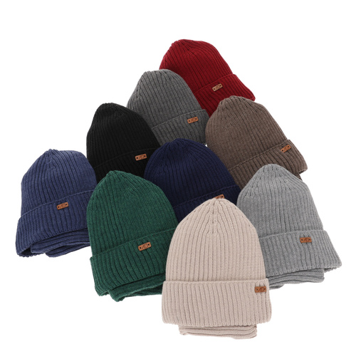 Dreng vintersæt: hue og halsrør, mørkegrå, med merinould, foret med fleece, Palermo