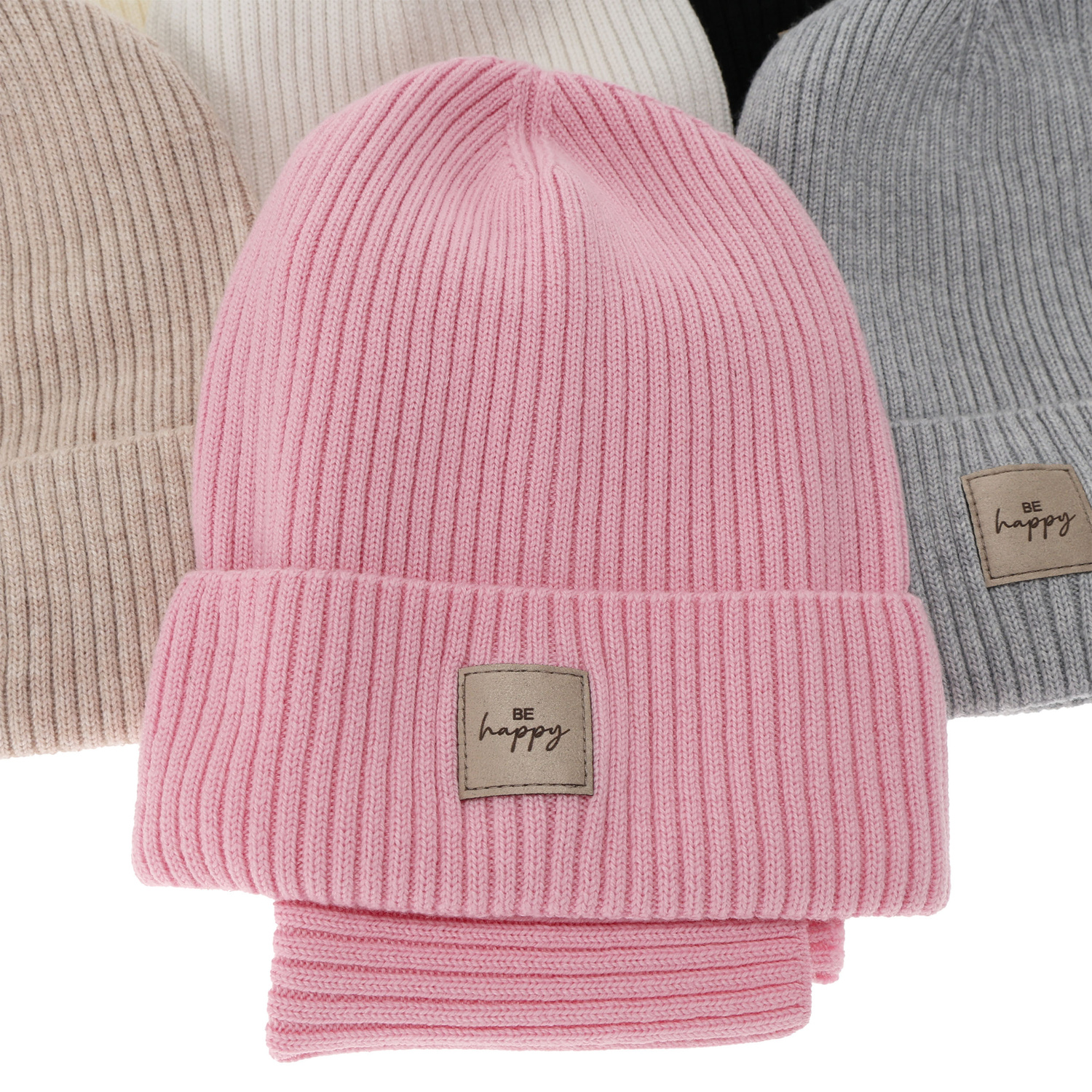 Pige efterår/forår sæt, camel, 100% Merino Uld, Vanita