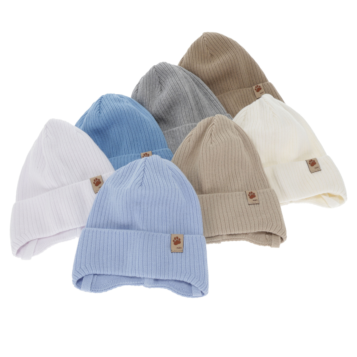 Dreng efterår/forår hue, grå, med bindebånd, 100% bomuld, Elmar