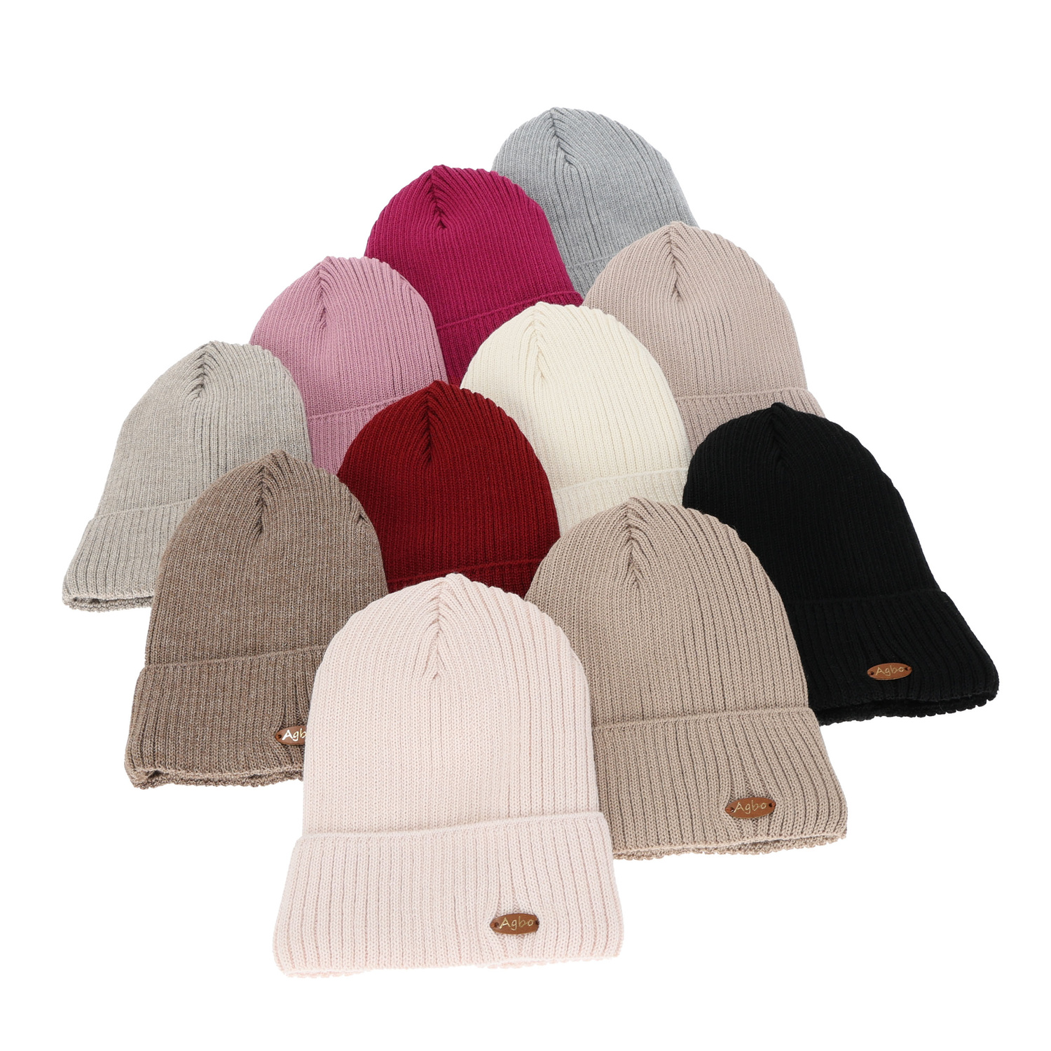 Kasket til kvinder, vintermodel, beige, med merinould Shila