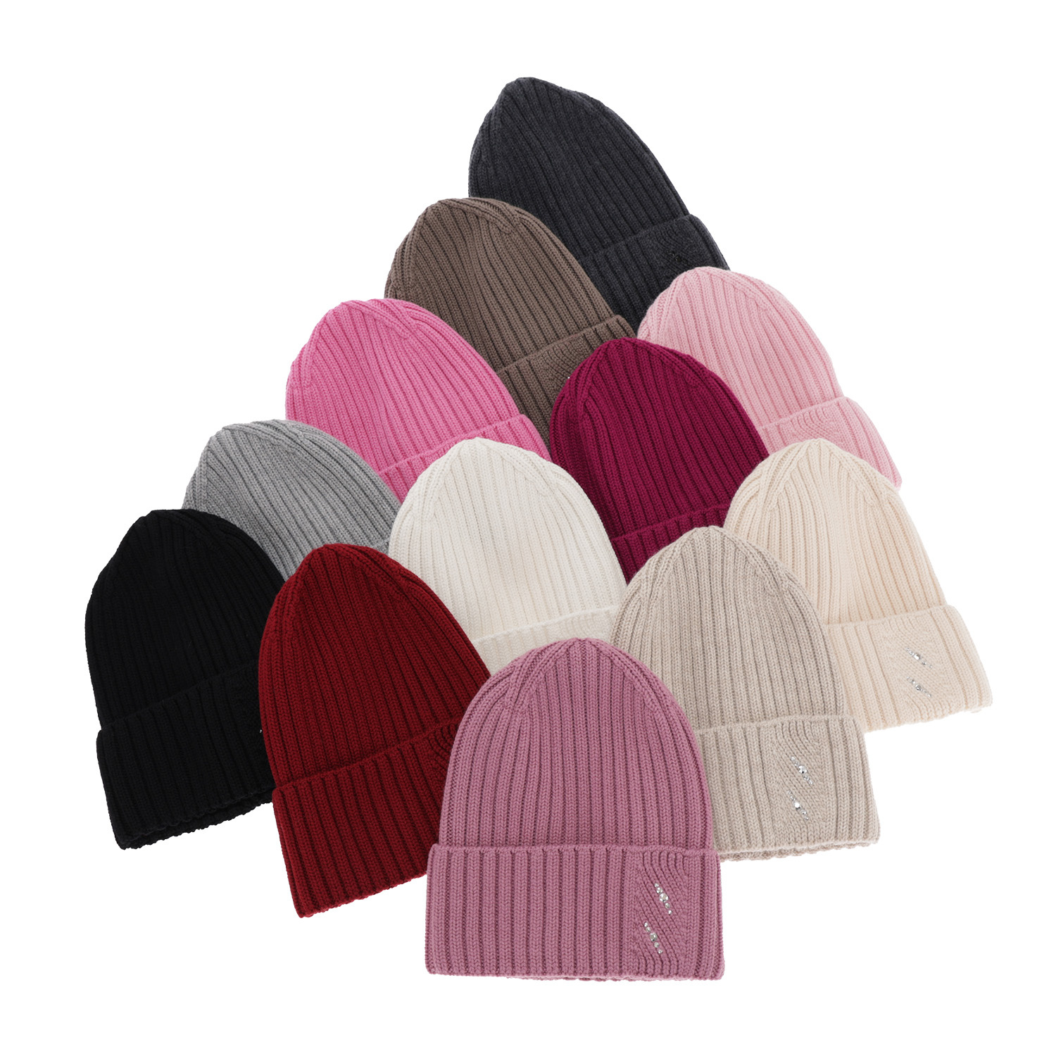 Dame vinterhue, grå, 100% Merino Uld, Ariga