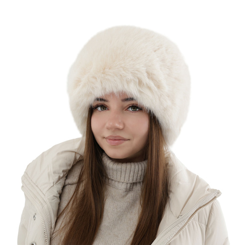 Dame vinterhue, brun, foret med uld fleece, Holly