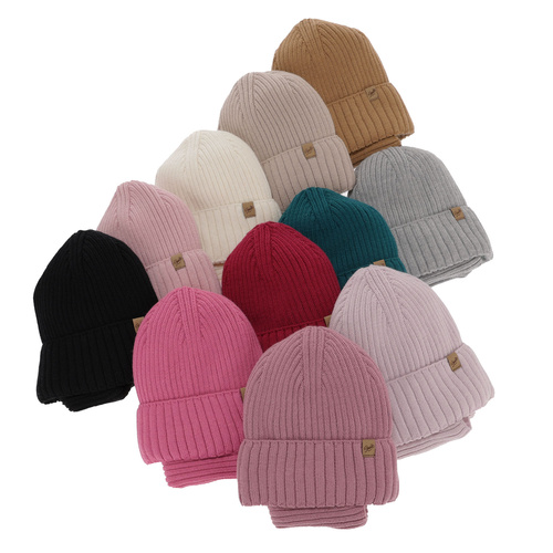 Pige vintersæt: hue og halsvarmer, grøn, med merinould, Mesalia