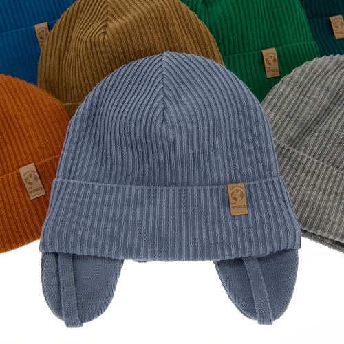 Dreng efterår/forår hue, orange, med bindebånd, Kapsel