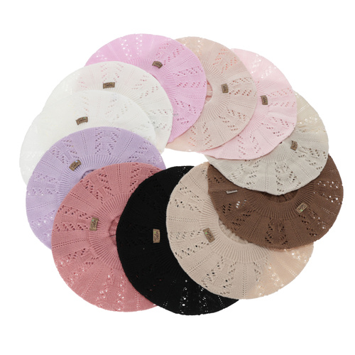 Pige efterår/forår beret, kremowy, Kevira