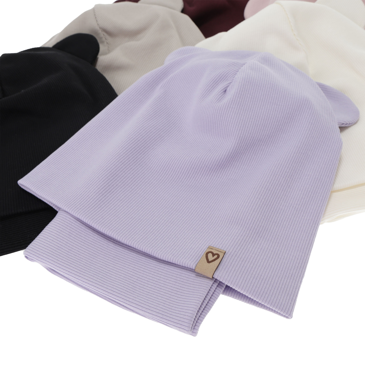 Pige efterår/forår sæt: hue og halsvarmer, beige, bomuld, Luminia