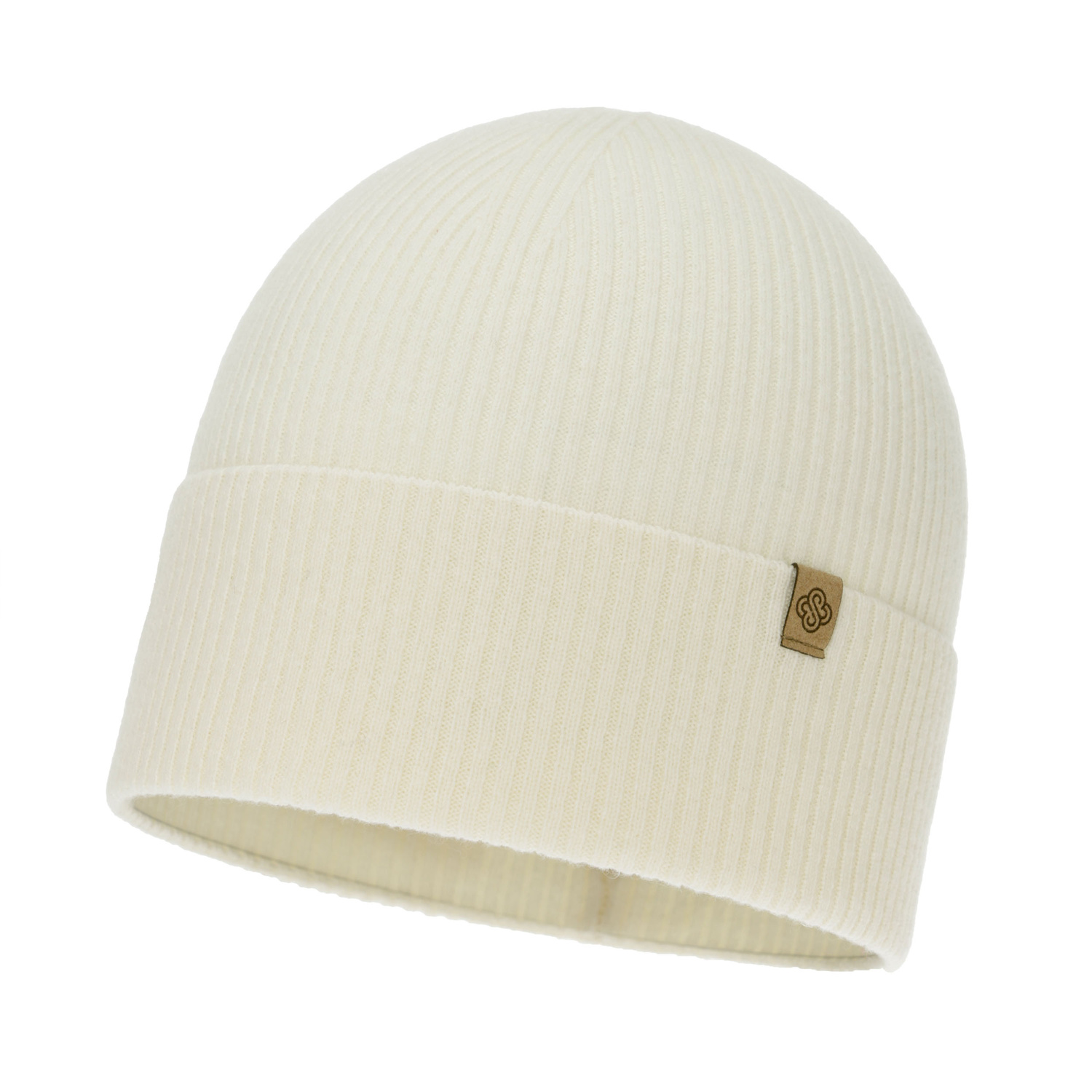 Dame efterår/forår hue, kremowa, med merinould, Alineta