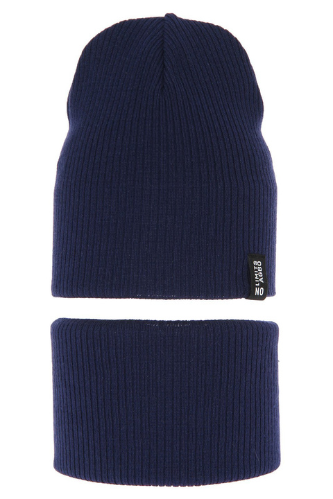 Dreng efterår/forår sæt, med bomuld, granat, Tunis