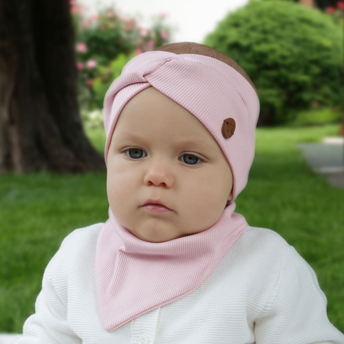 Pige efterår/forår pandebånd, brun, bomuld, Kasjana