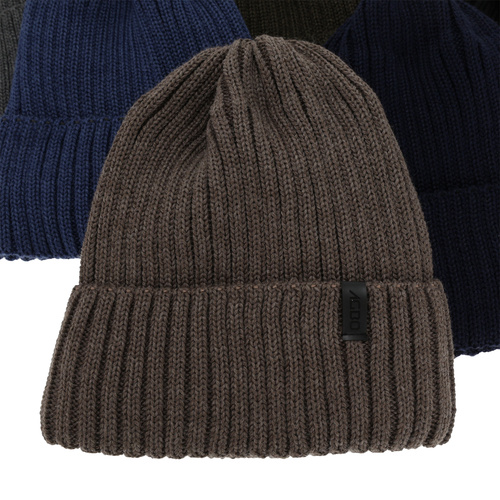 Herre vinterhue, brun, med merinould, Tyrol