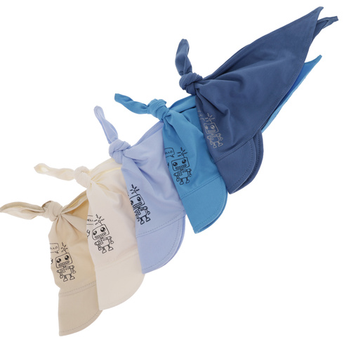 Dreng hat, efterår/forår, cremefarvet, bomuld, Robik