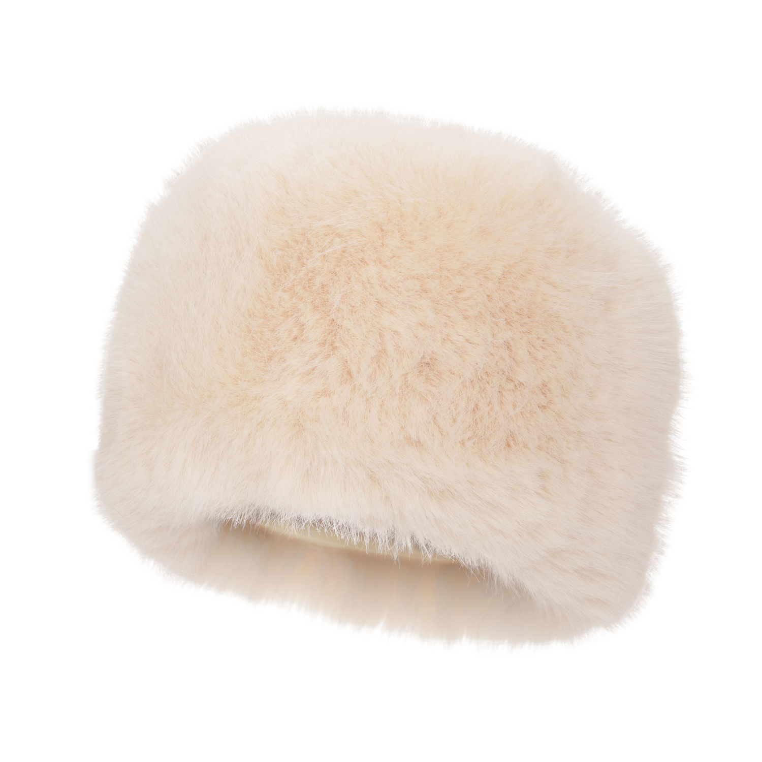 Dame vinterhue, cremefarvet, foret med uldfleece, Holly