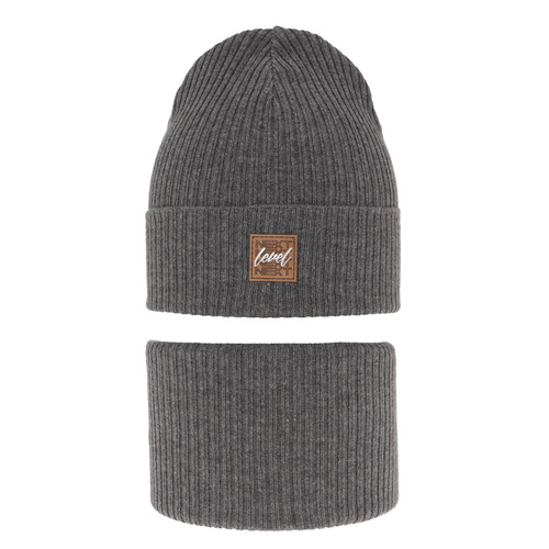 Dreng efterår/forår sæt, med bomuld, grå, Fenix