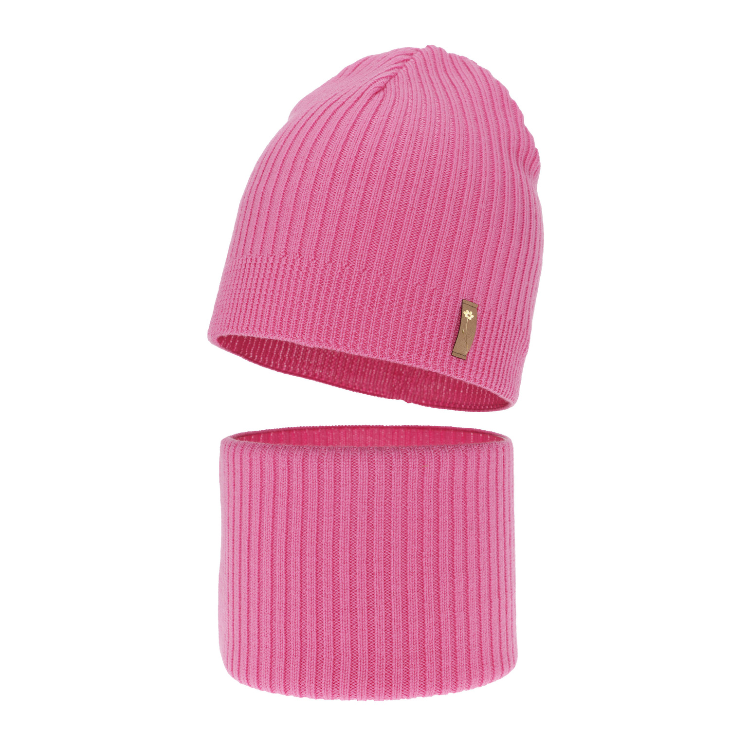 Pige efterår/forår sæt, rosa, 100% Merino Uld, Chelsie