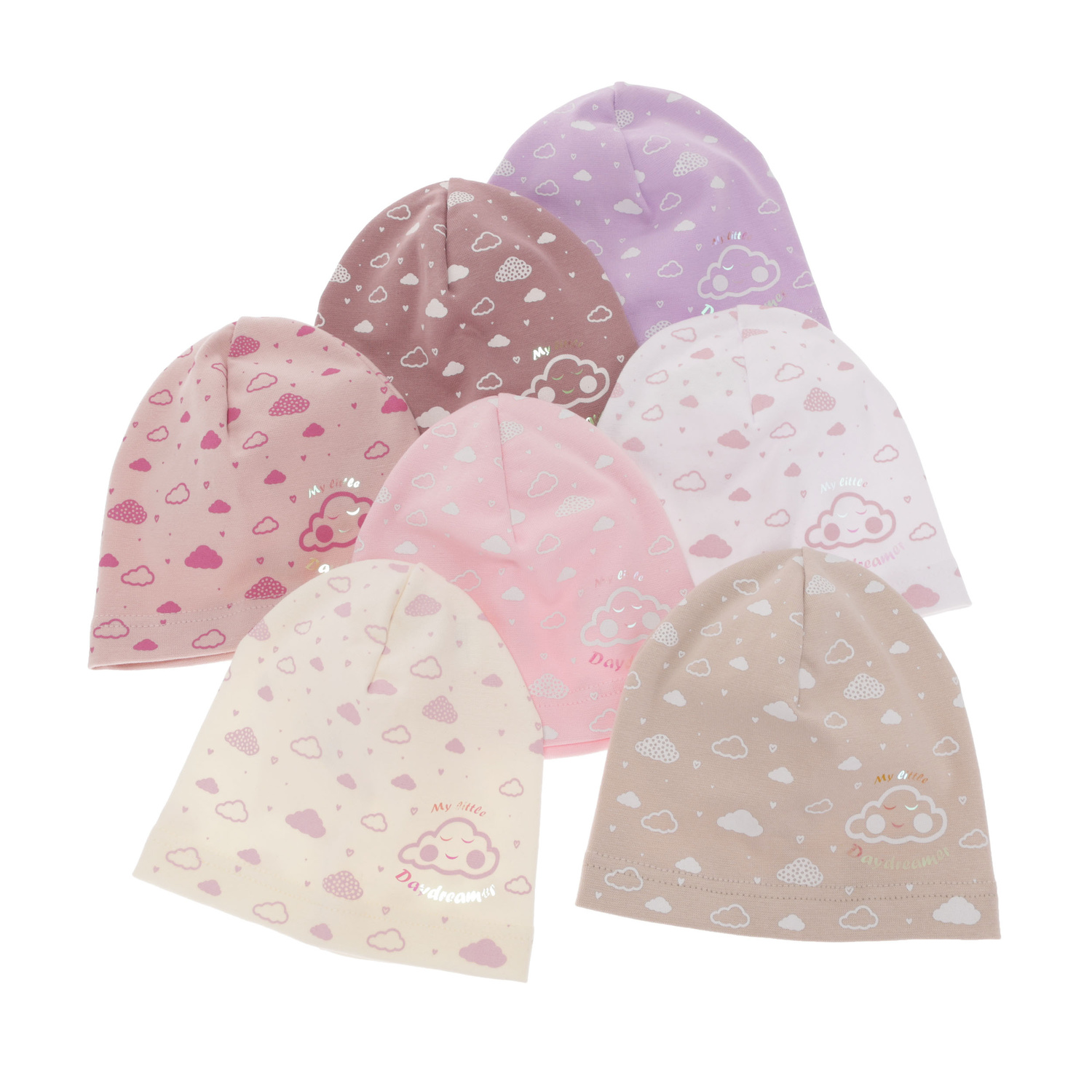 Pige efterår/forår hue, kremfarvet, Klaudyna