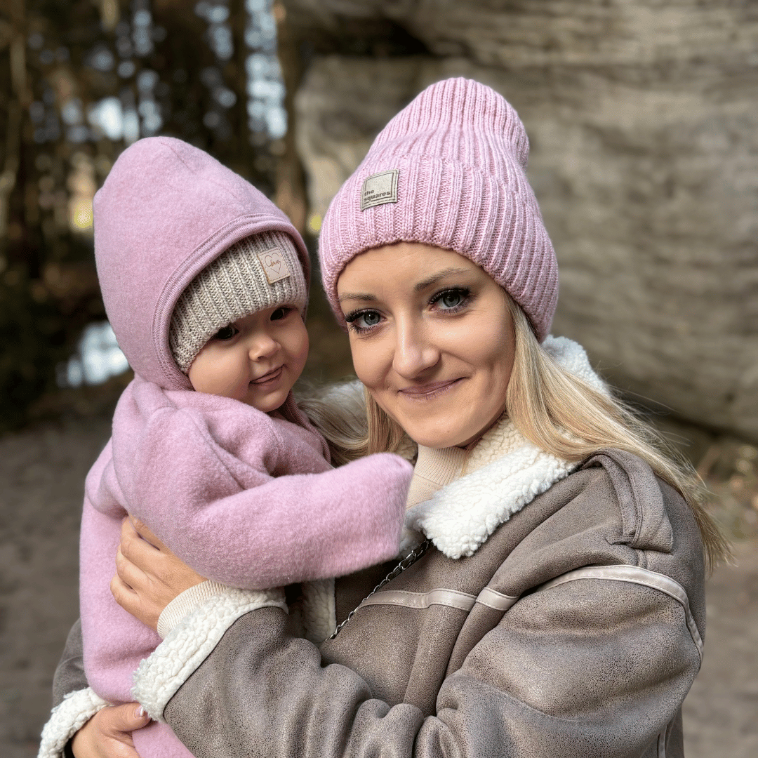 Dame vinterhue, mørkegrå, med merinould, Benedetta