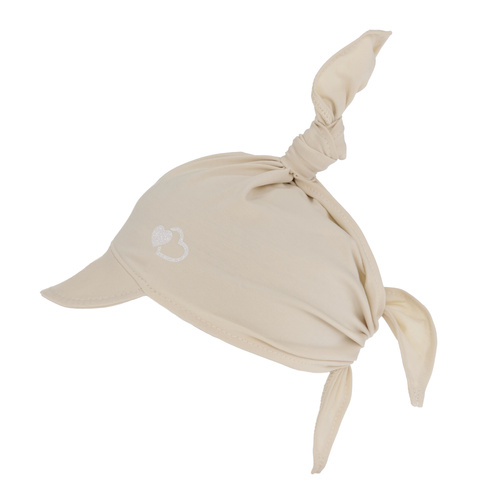 Pige hat, beige, bomuld, Irene