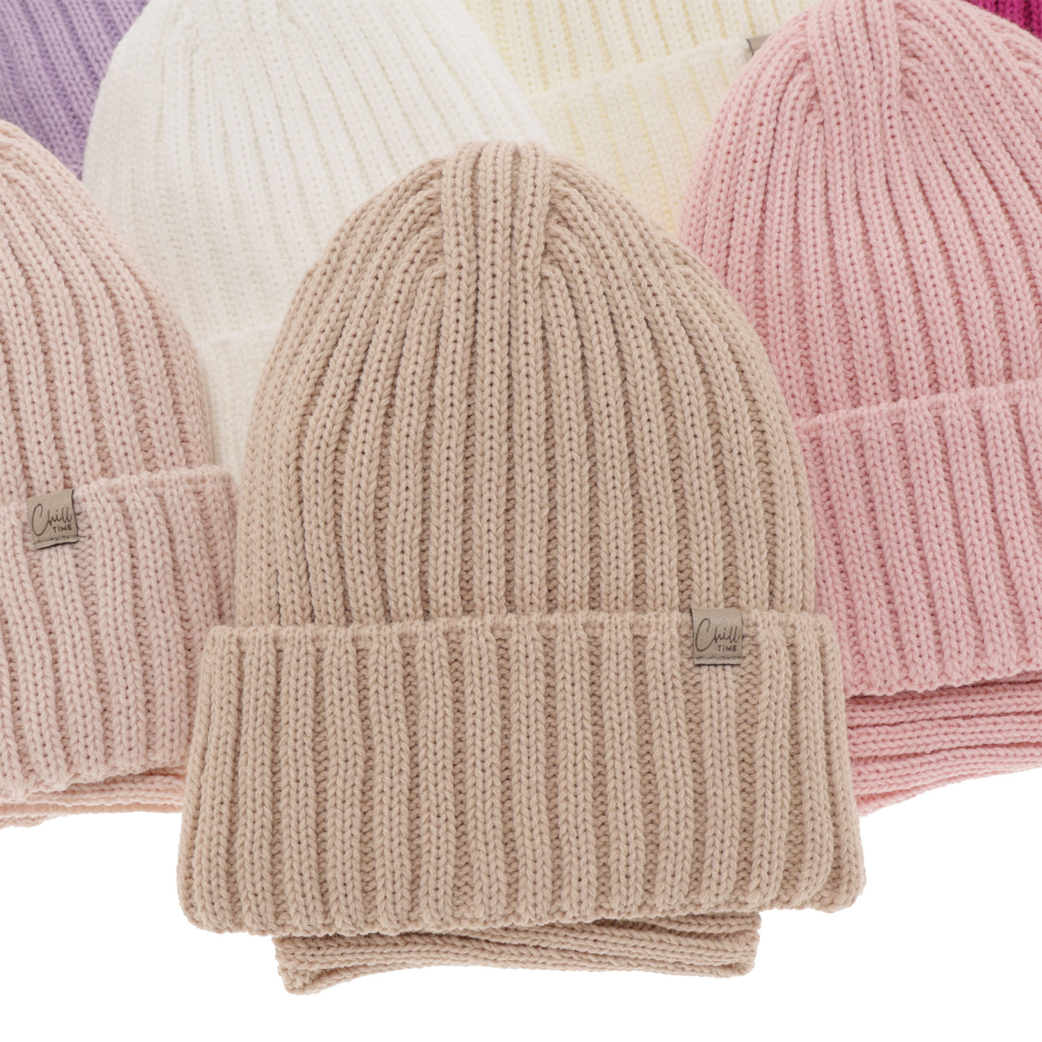 Pige vintersæt: hue og halsvarmer, rosa, Mitti