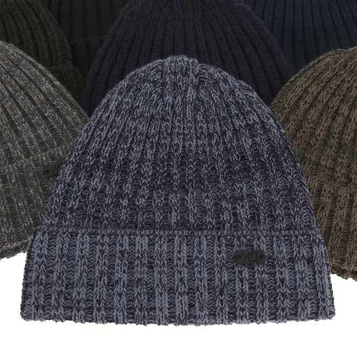 Herre vinterhue, bordowa, med merinould, Timon