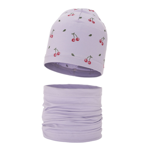 Pige efterår/forår sæt, violet, bomuld, Cerise