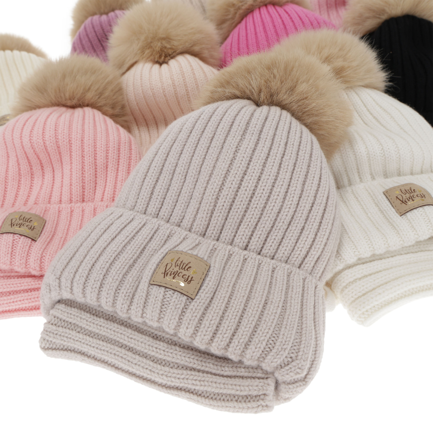 Pige vintersæt: hue og halsvarmer, fioletowy, 100% Merino Uld, med bindebånd, foret med bomuld, Malesia