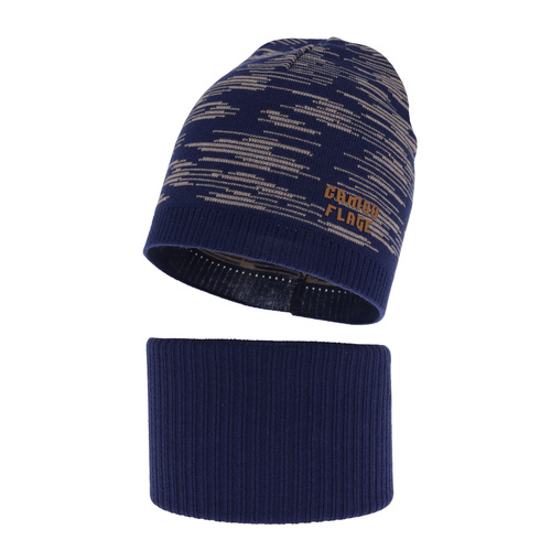 Dreng efterår/forår sæt, med bomuld, navy, Carter