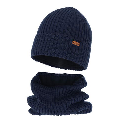 Dreng vintersæt, navy, med merinould, Palermo