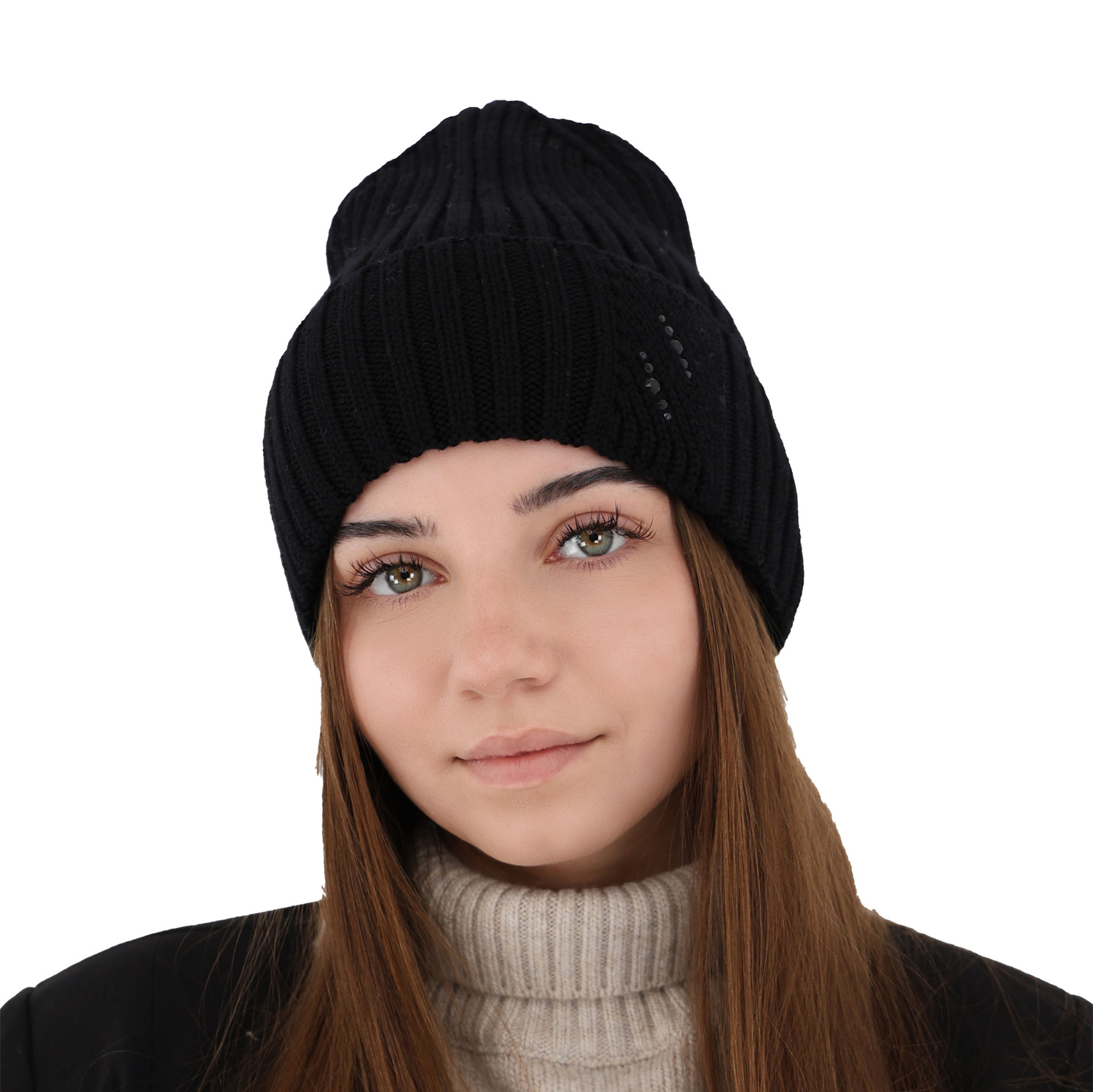 Dame vinterhue, rosa, med merinould, Ariga