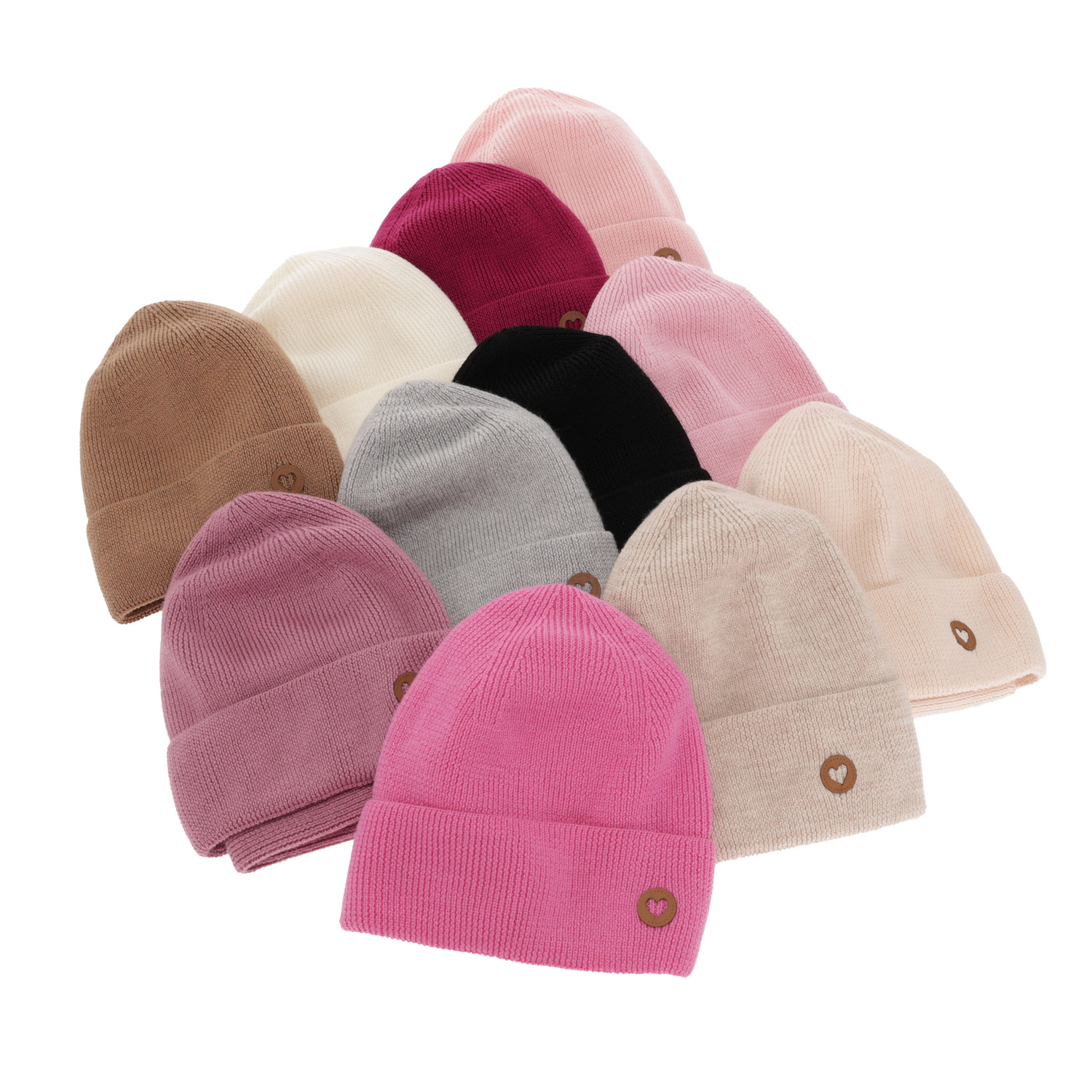 Pige efterår/forår sæt: hue og halsvarmer, amarant, 100% Merino uld, Brook