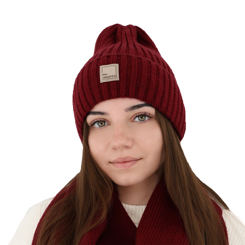 Dame vinterhue, vinter, hvid, med merinould, Benedetta