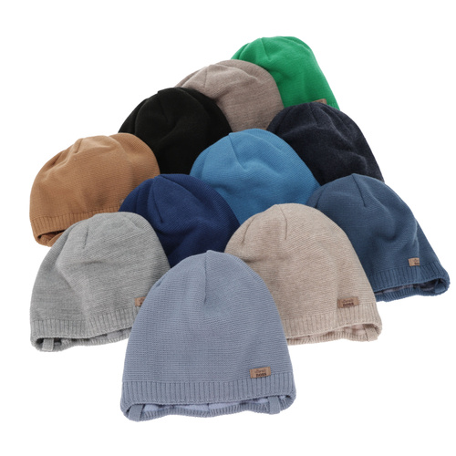 Dreng efterår/forår hue, grå, med bindebånd, Valdis