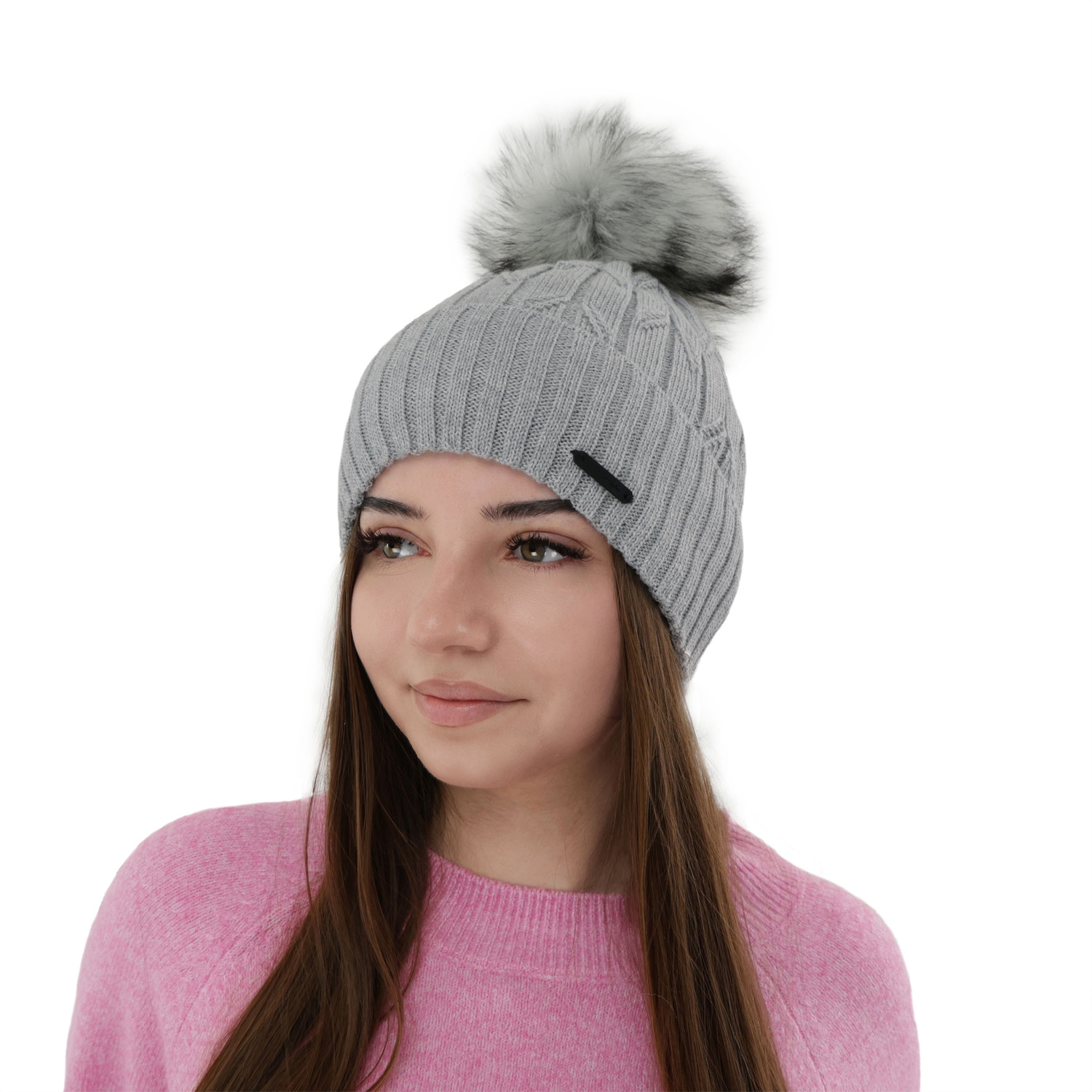 Dame vinterhue, krem, med merinould, Talaria