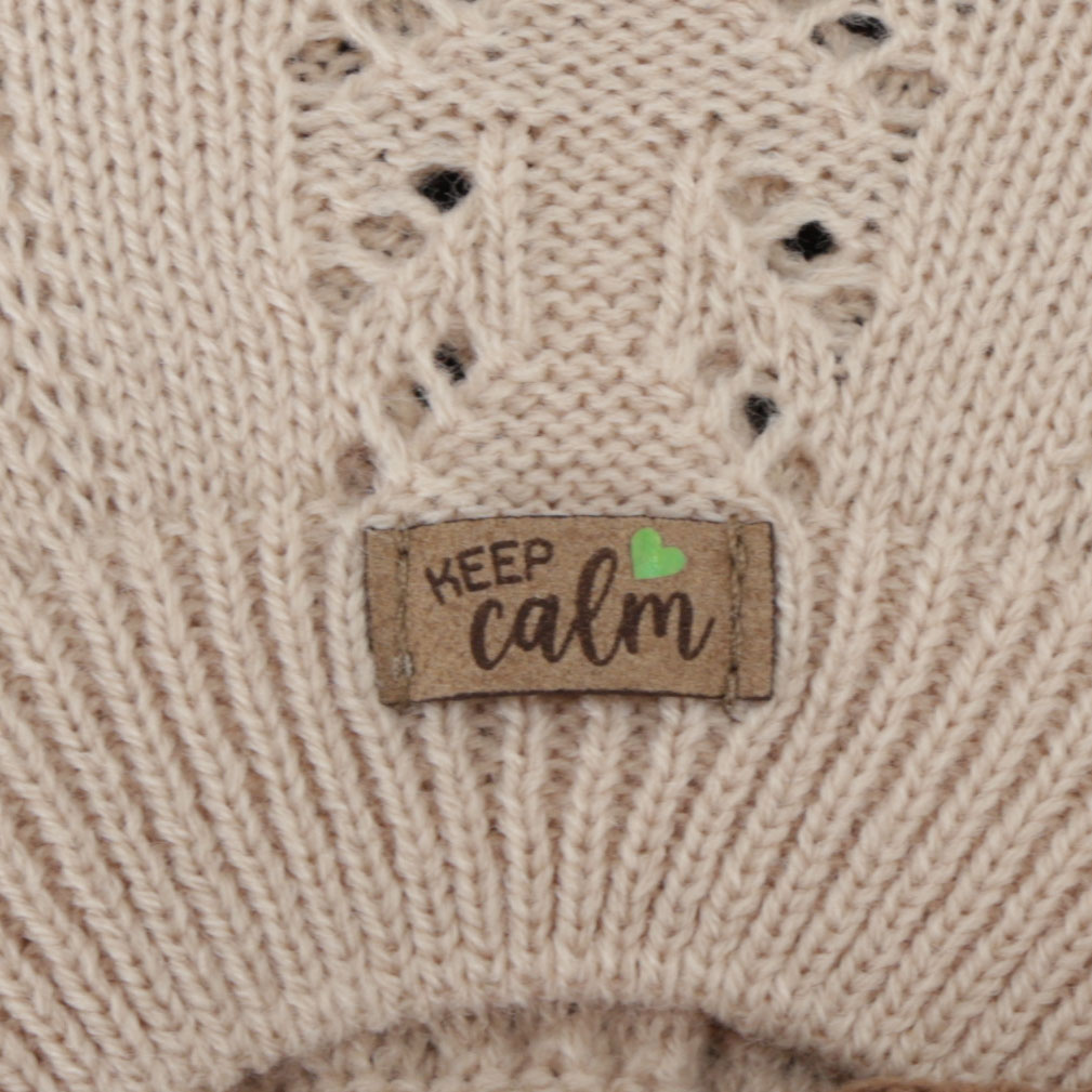 Pige efterår/forår beret, kremowy, Kevira