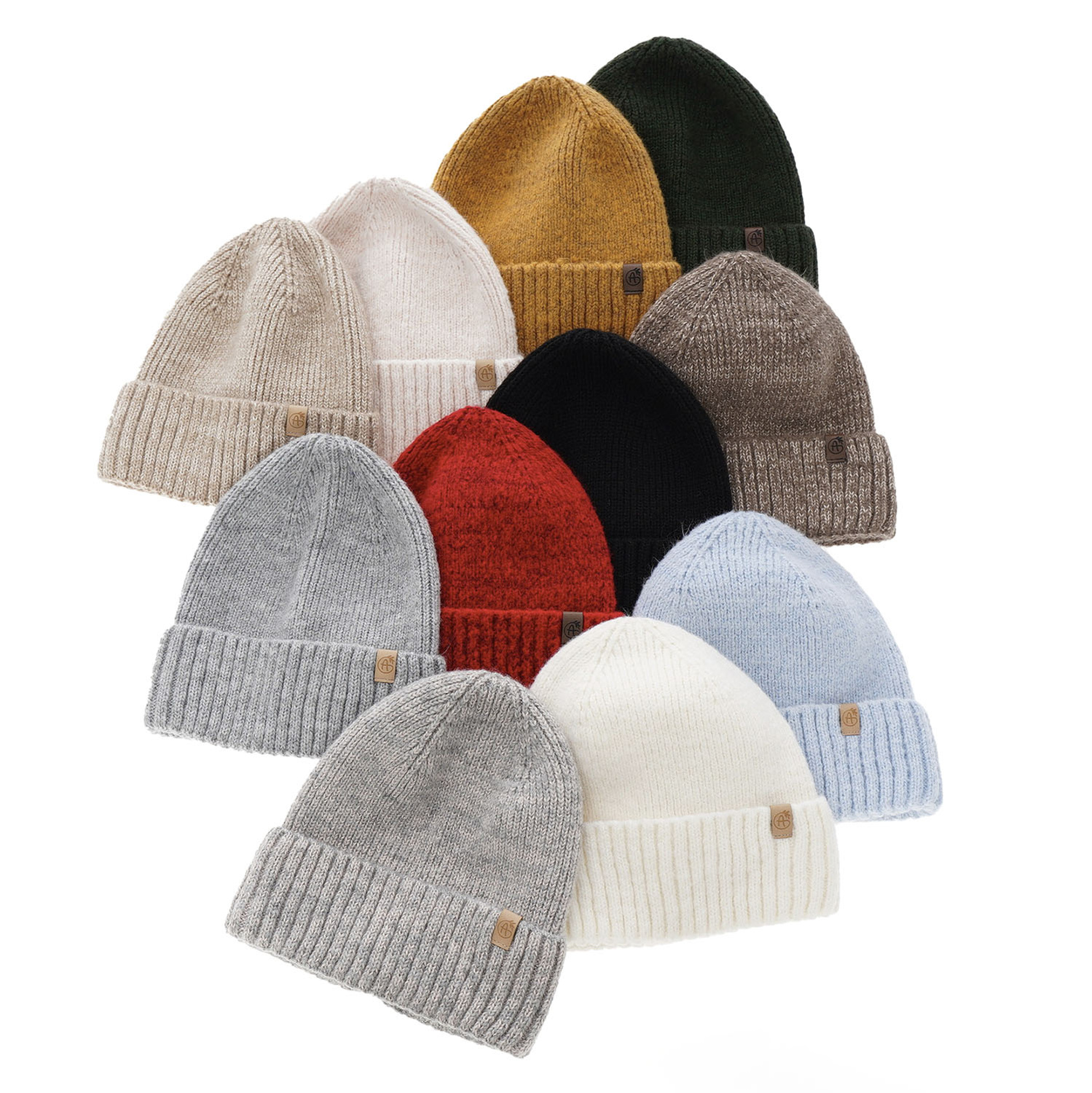 Dame vinterhue, lyserød, med merinould, Alvara