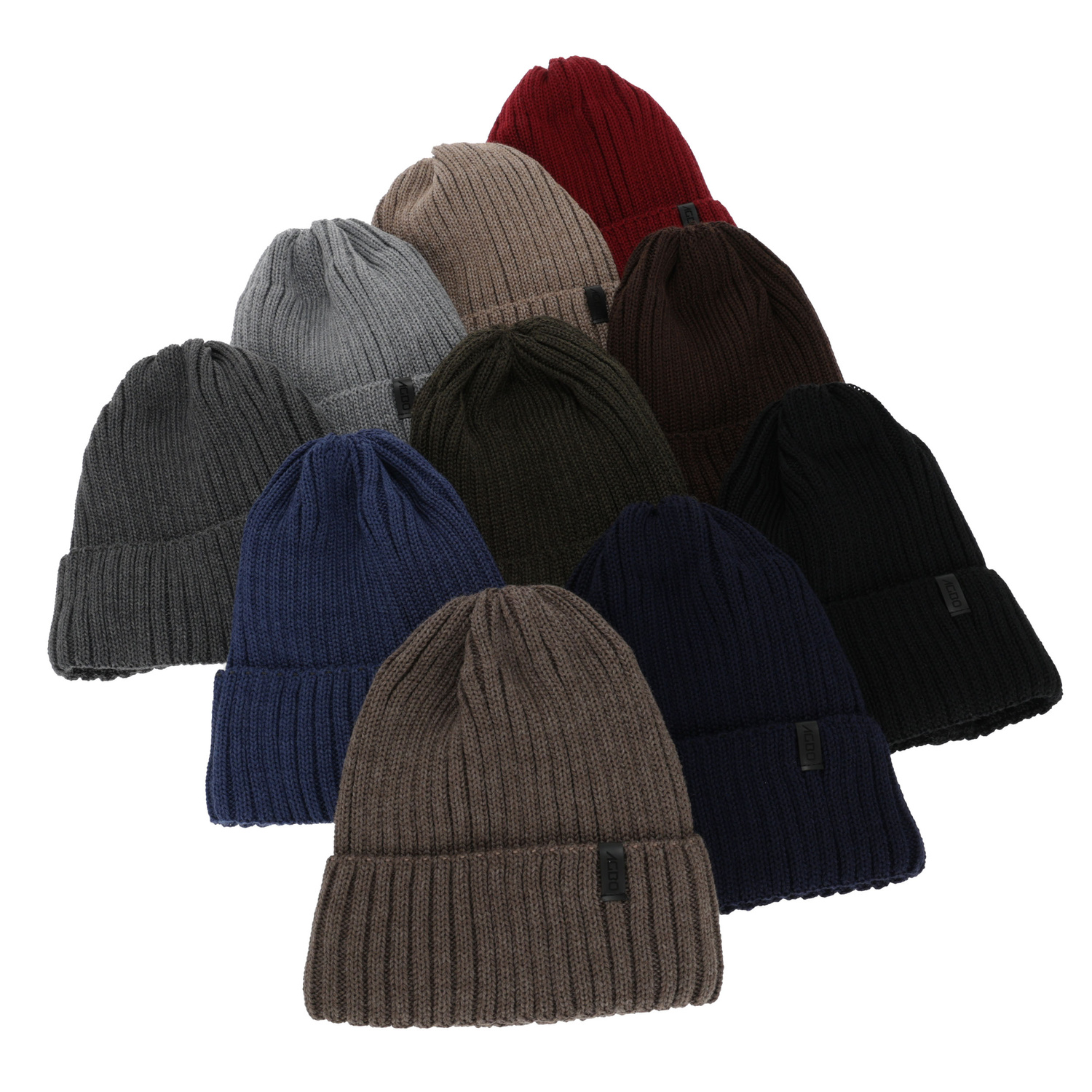 Herre vinterhue, beige, med merinould, Tyrol